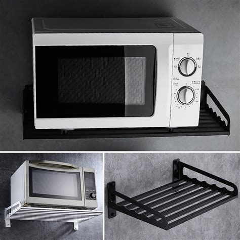 wall mounted microwave oven shelves